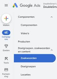 google ads zoekwoorden