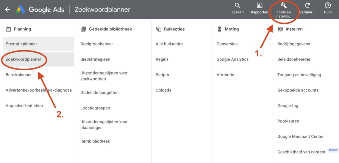 hoger op google komen